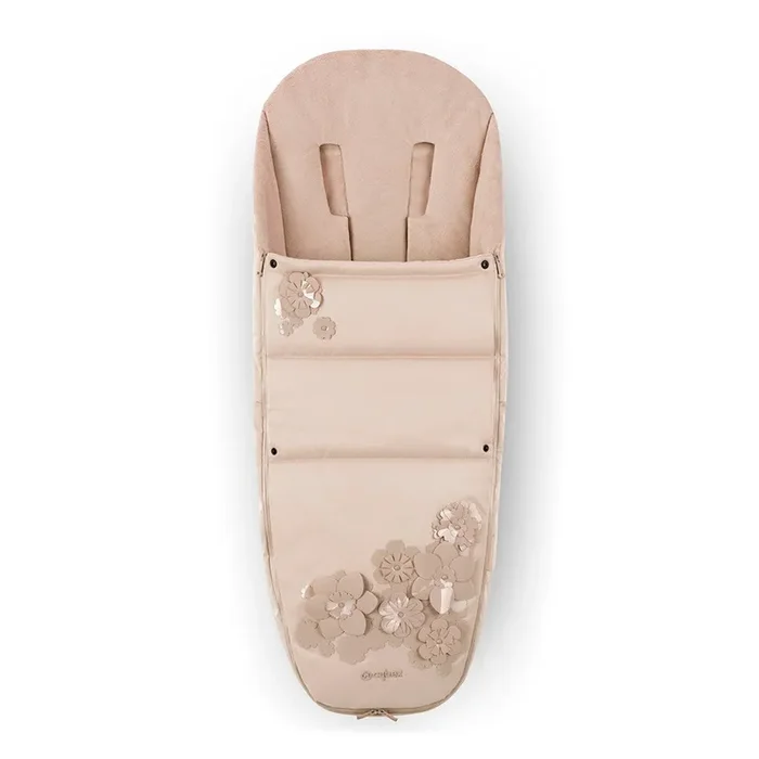 CYBEX Footmuff – Simply Flowers – Nude beige