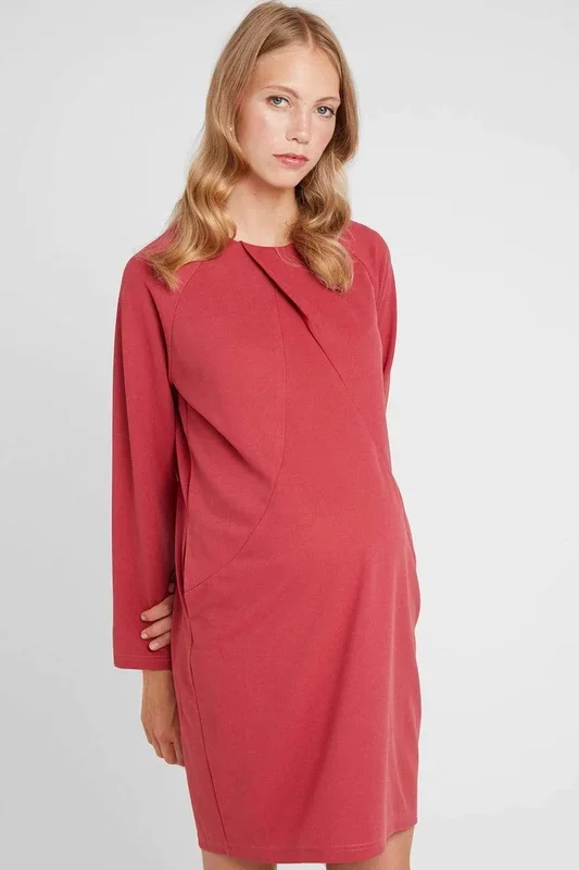 Cyntherea Maternity Dress Red