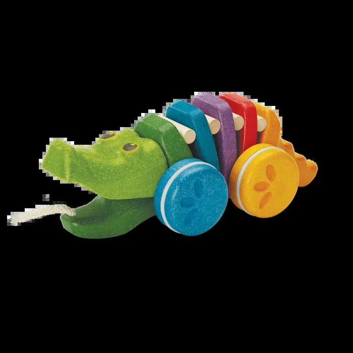 Dancing Alligator Pull Toy – Rainbow