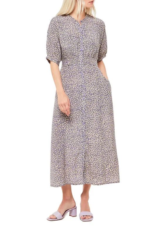 Dashed Leopoard Midi Dress