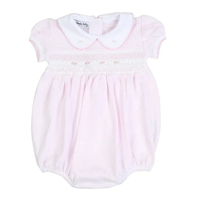 Delaney and Dillon Smocked Collared Bubble