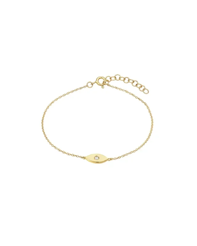 Diamond Evil Eye Anklet