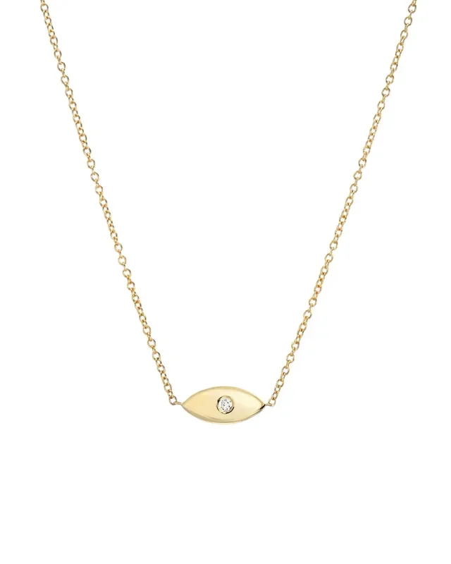 Diamond Evil Eye Necklace