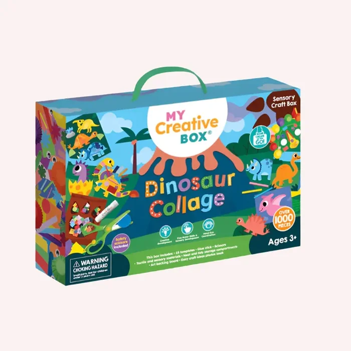 Dinosaur Collage Sensory Craft Box