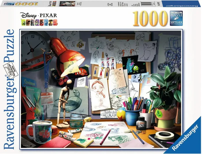 Disney Pixar:The Artist’s Desk (1000 pc Puzzle)