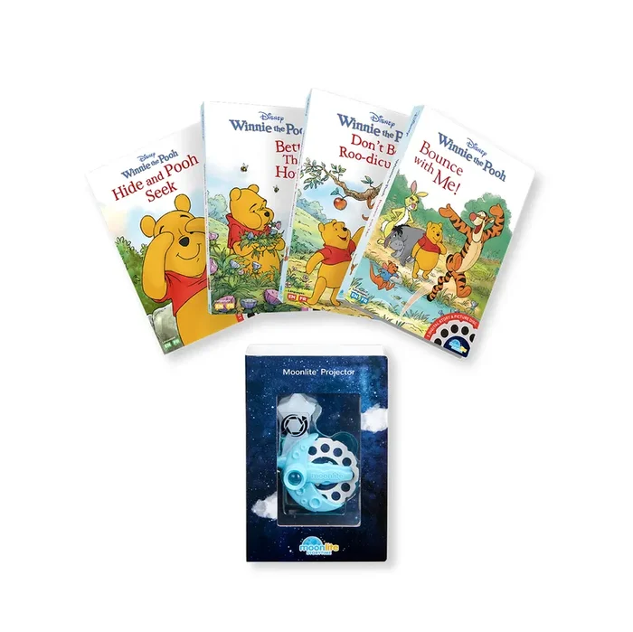 Disney Winnie The Pooh 4 Story Collection With Projector