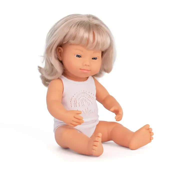 Doll With Down Syndrome | Blond Caucasian Baby Girl | 15 “