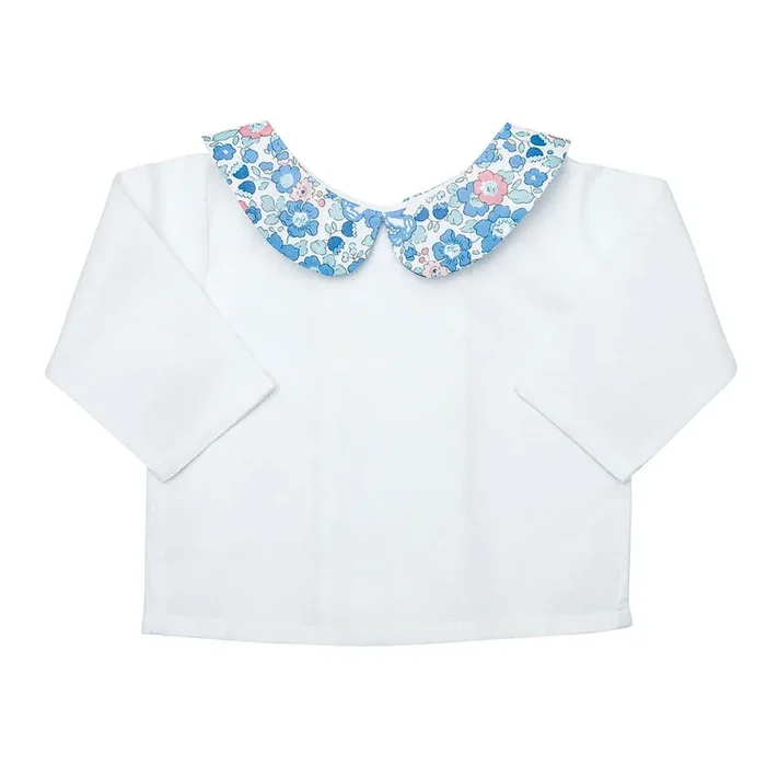 Double Button Blouse | Liberty ‘betsy’ Blue