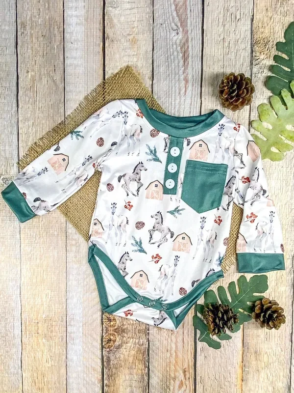Dreaming of the Rodeo Infant Boy’s Romper