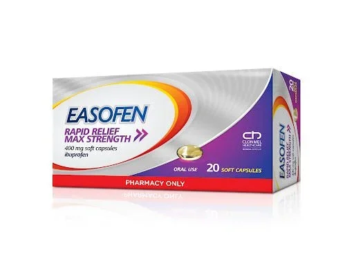 EASOFEN RAPID RELIEF 400MG SOFT CAPS 20CAPS PH ONLY CLONMEL