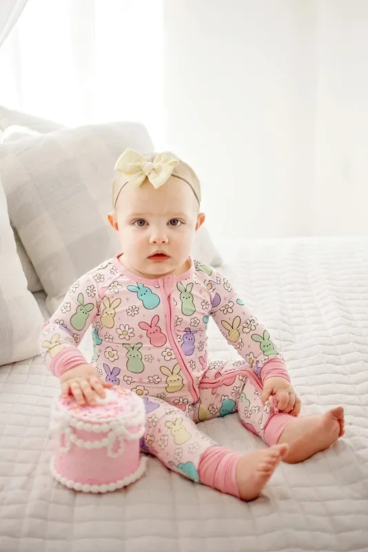 Easter Peeps | Bamboo Convertible Zippy Romper