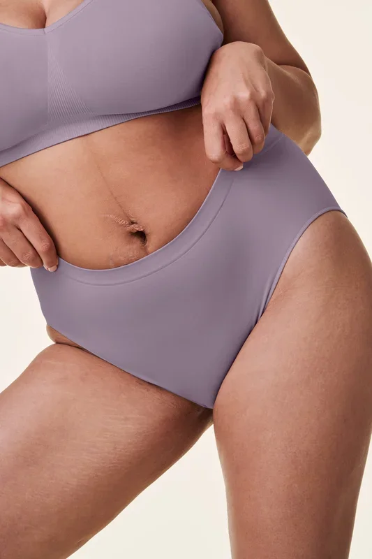 Eco High Rise Seamless Slip lavendelgrau