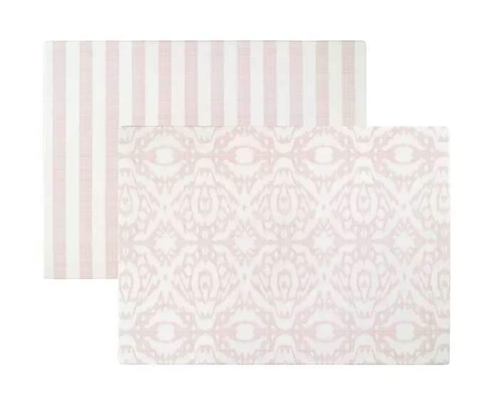 Emerson Ikat + Jack Stripe In Rose Pink