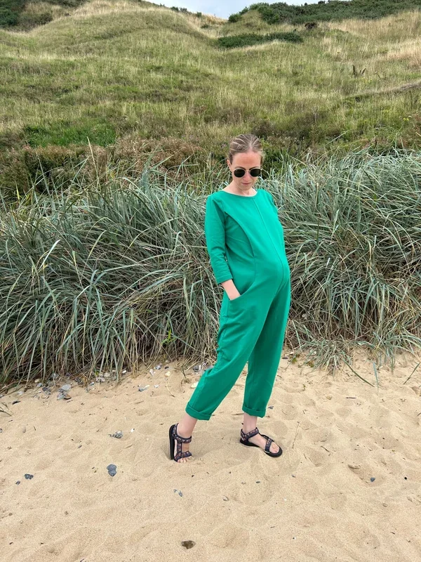 Etta Jumpsuit – French Terry – Green