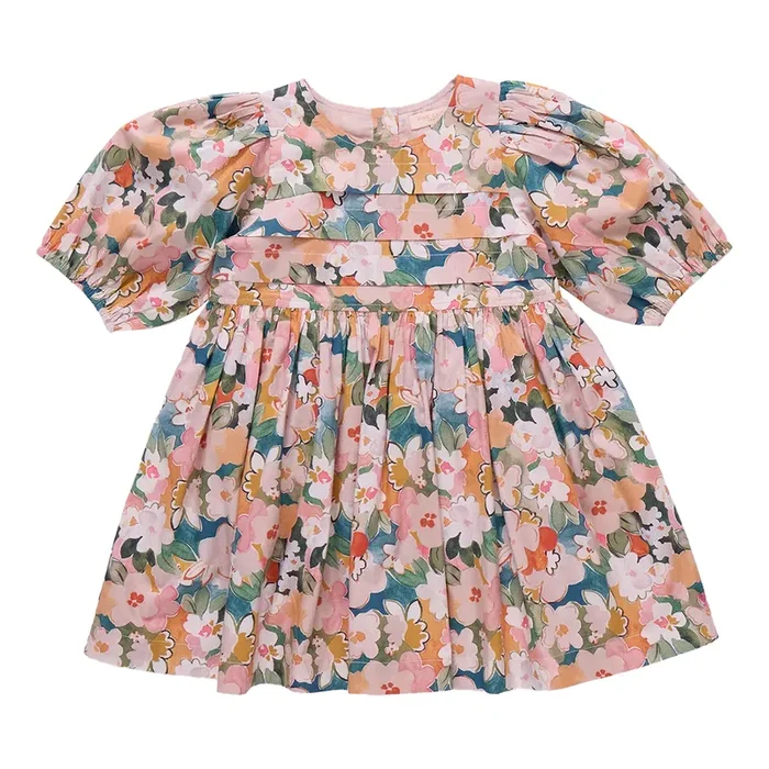 Evelyn Dress Watercolor Floral