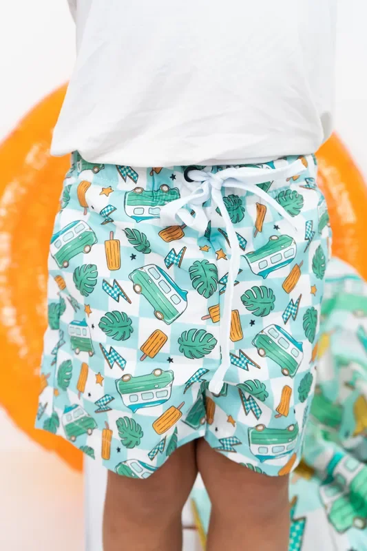Exclusive Checked Out For Summer Dream Swim Trunks