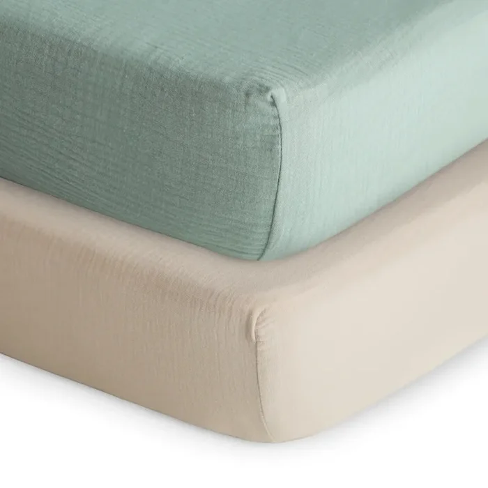 Extra Soft Muslin Crib Sheet – 2 Pack