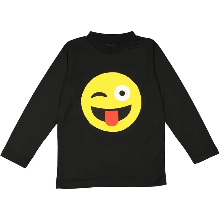 Face With Tongue Emoji T-shirt – Kids