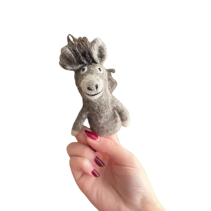 Felt Finger Puppet – Donkey