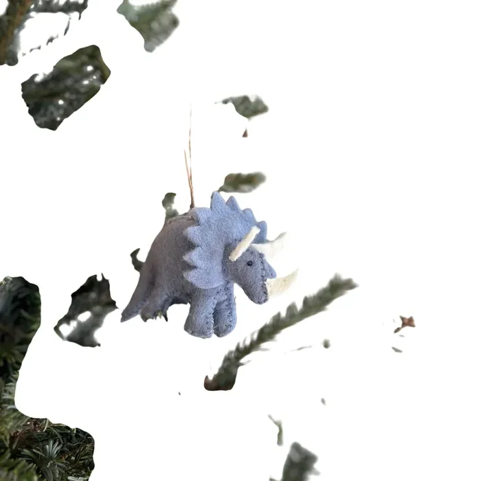 Felt Ornament – Dinosaur Triceratops