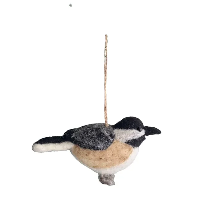 Felt Ornament – Needle Felted Chickadee