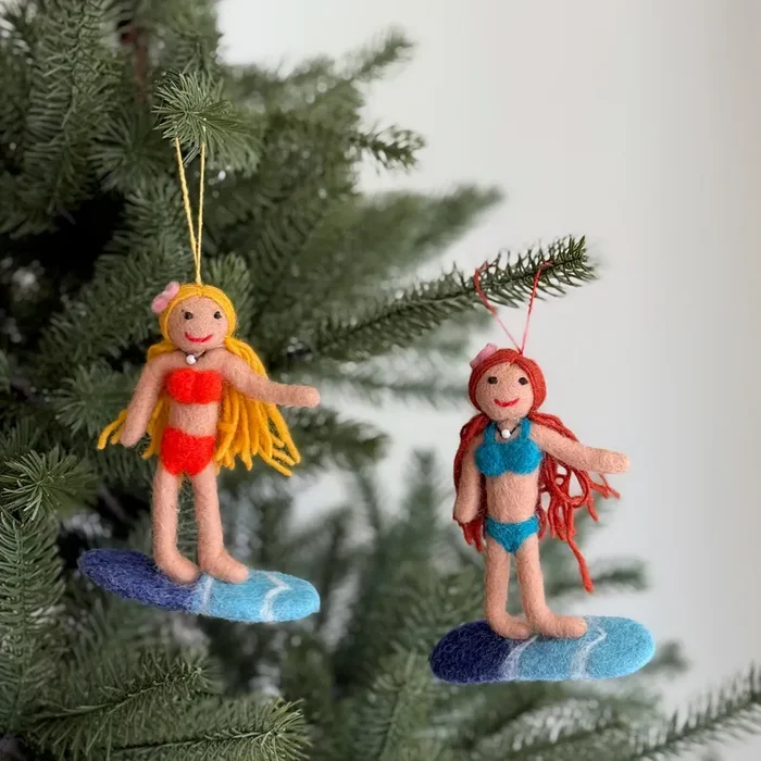Felt Ornament – Surfer Girl