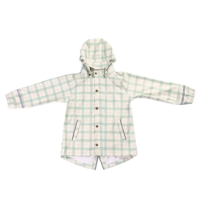 Fishtail Rain Jacket | Fern Plaid