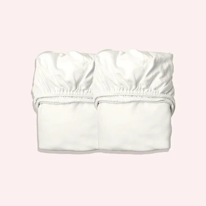Fitted Cot Sheet – 2pk – Snow White