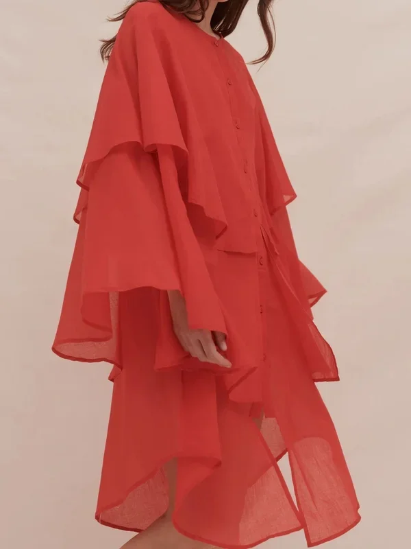 Floataway Dress in Red