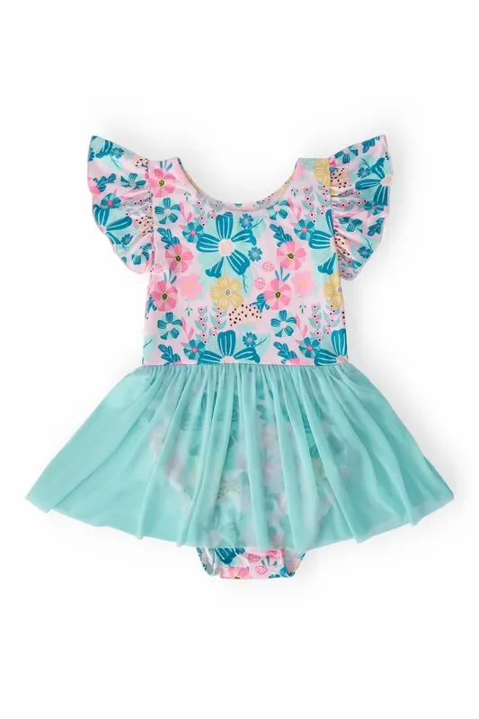 Floral Garden S/S Twirl Leotard