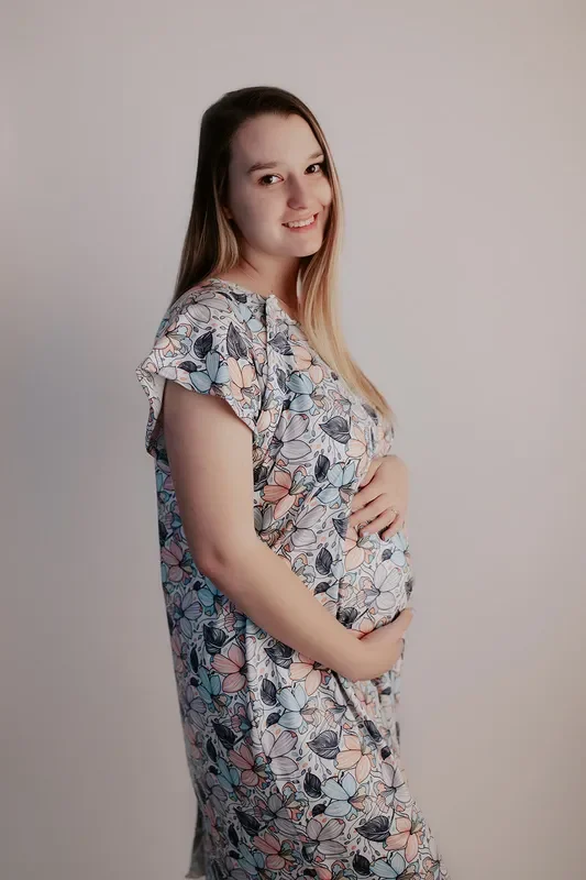 Flower Bloom Labor And Delivery Nursing Hospital Gown