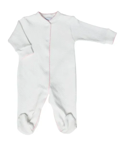 Footie | Milano Pink Trim
