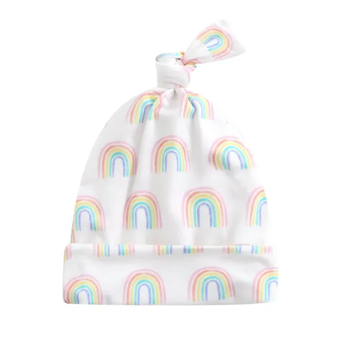 Forever Rainbow Baby Beanie Hat
