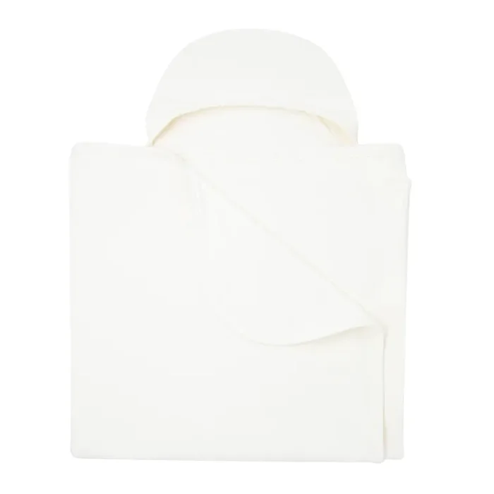 French Terry Hooded Towel – Whispery White