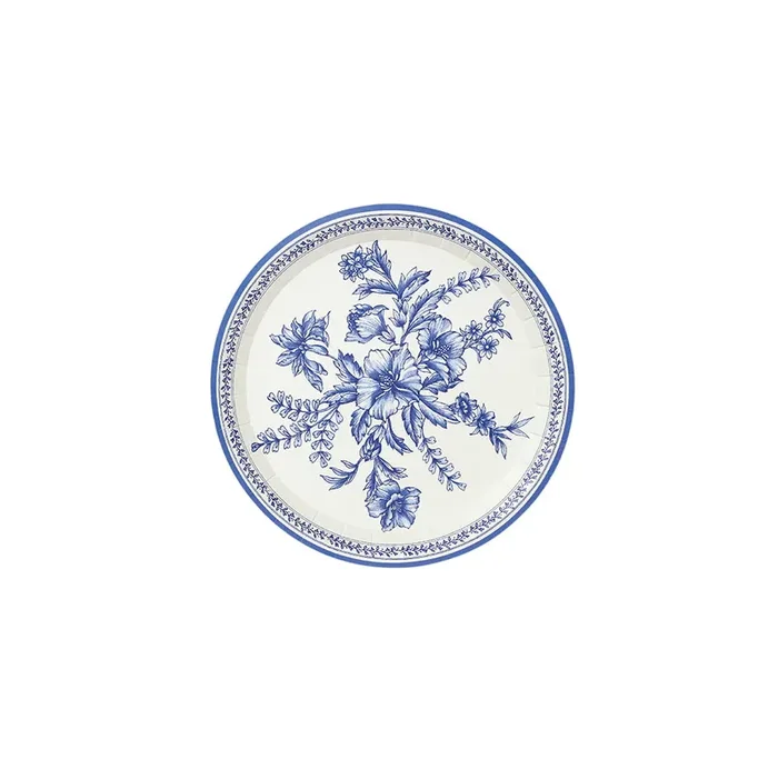 French Toile Small Plates (10 Per Pack)