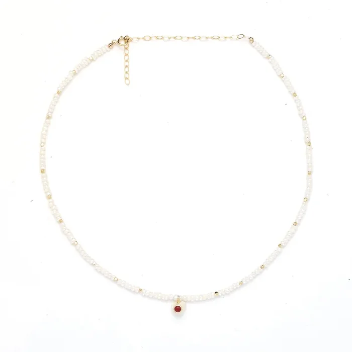 Freshwater Baroque Pearl Heart Necklace