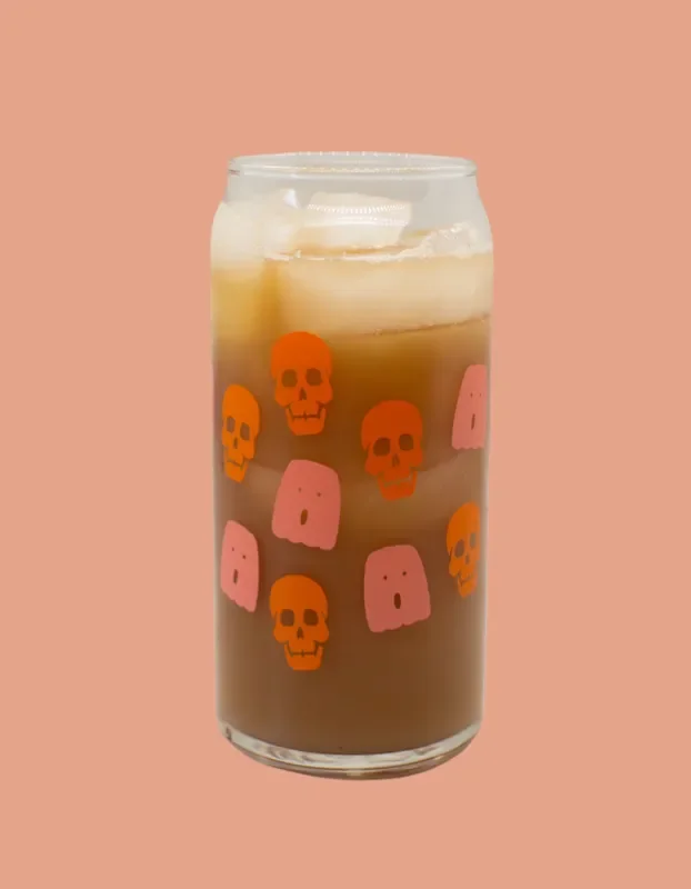 Ghost & Skull Can Glass – 20oz