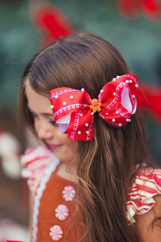 Gingerbread Pearl Bow
