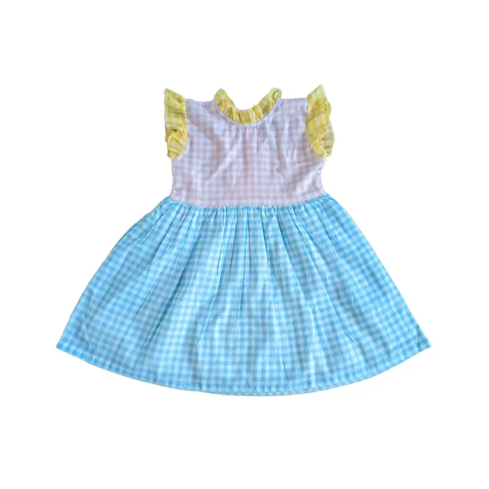 Gingham Multi Ruffle Dress