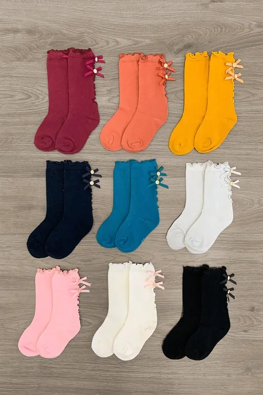 Girls’ Bow Socks