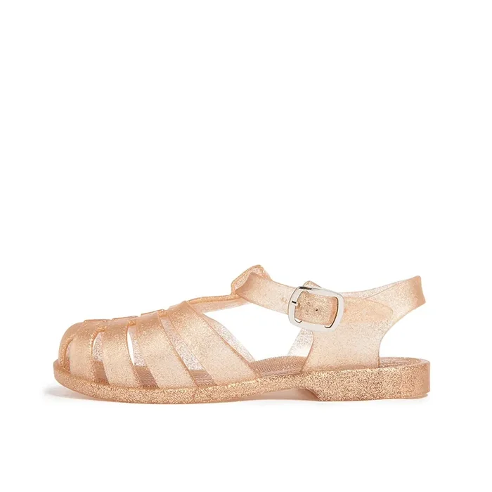 Girls Jelly Sandals in Gold – Cali
