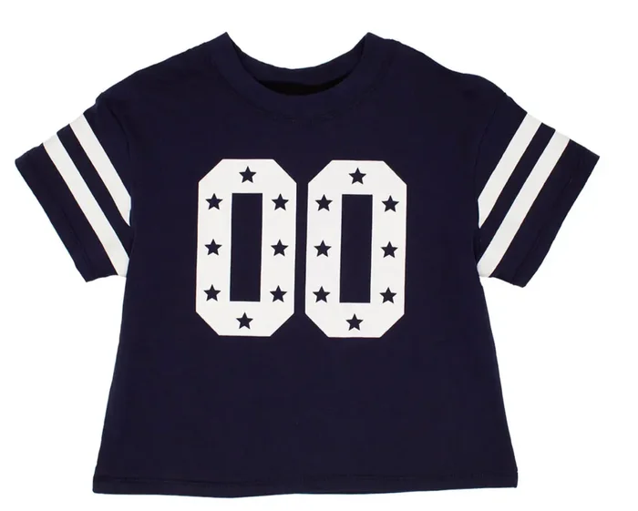 Glitter Stars Game Day Tee | Navy