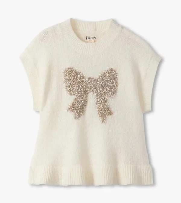 Gold Bow Everywhere Sweater Vest