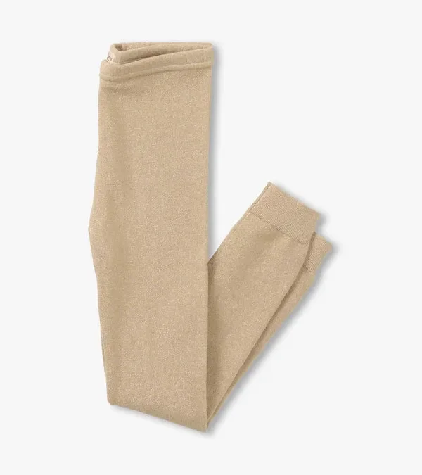Gold Glitter Legging