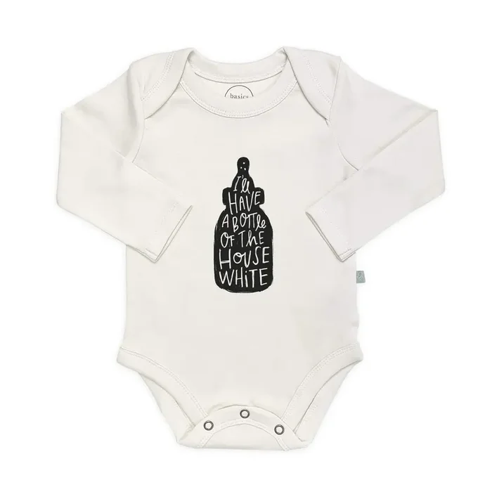 Graphic Bodysuit | House White (long Sleeve)