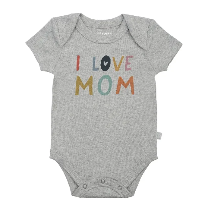 graphic bodysuit | love mom heather