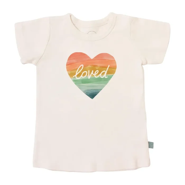 Graphic Tee | Loved Rainbow Heart