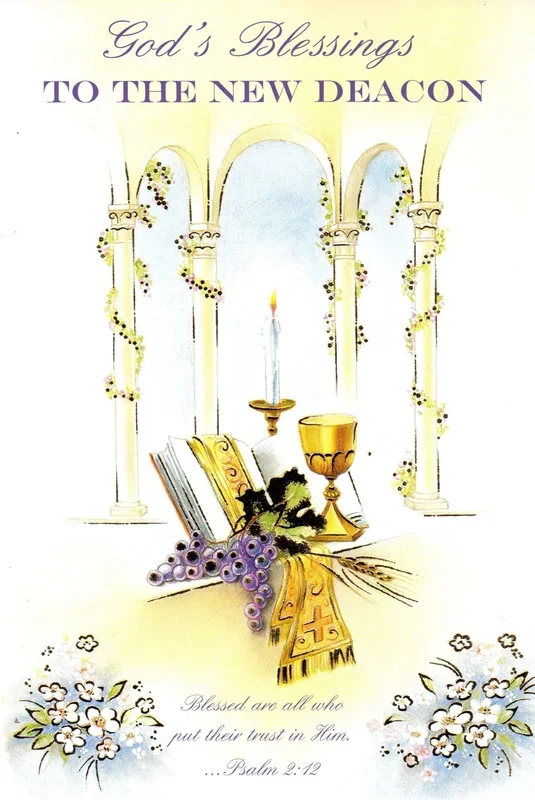 Greeing Card – God’s Blessings to the New Deacon