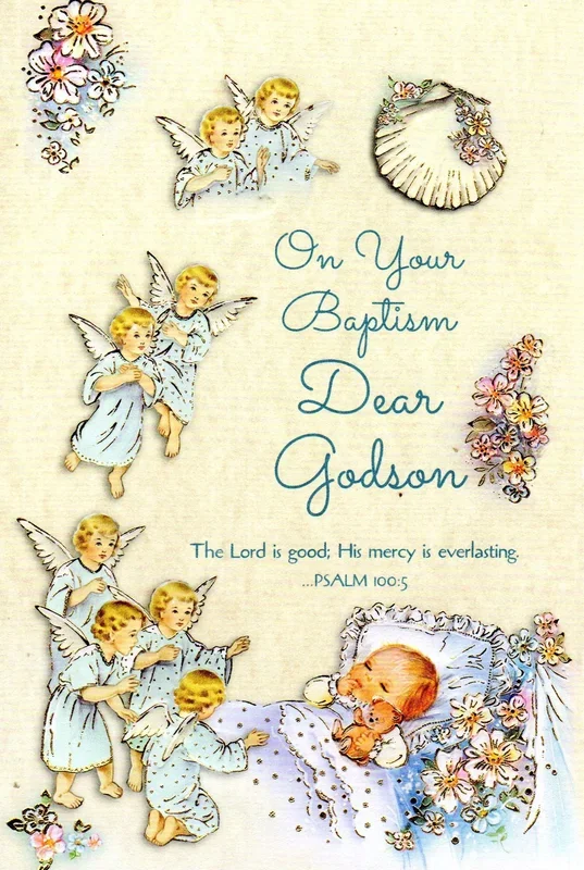 Greeing Card – On Your Baptism Dear Godson GC52027