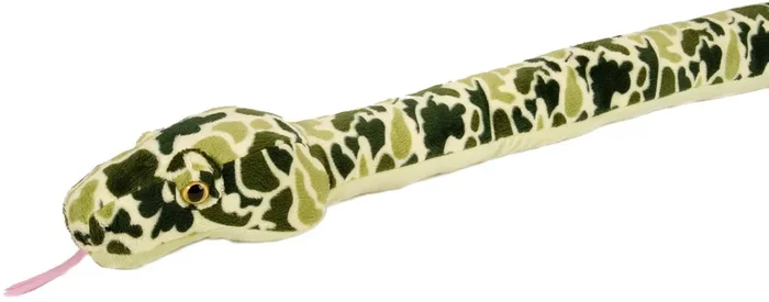 Green Camo Snake Stuffed Animal – 54 “